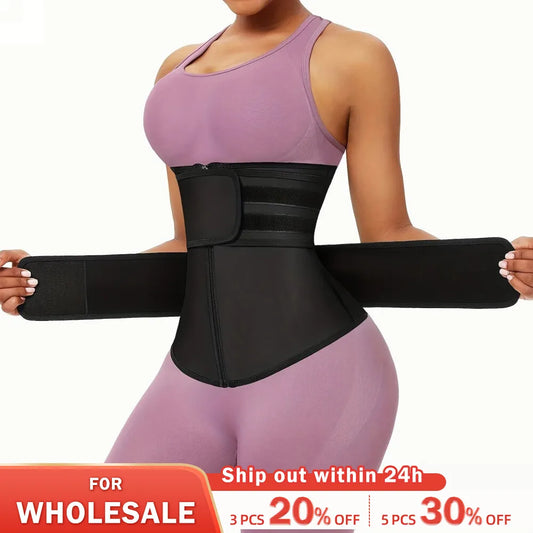 Breathable Neoprene Waist Trainer Sauna Sweat Belt Weight Loss Body Shaper Corset Slimming Belly Sheath Women Sport Fitness Belt